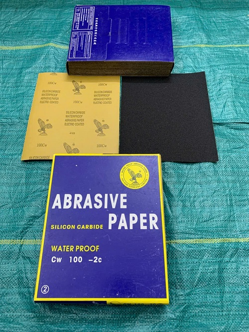 Giấy ráp tờ A4, chịu nước, hãng sản xuất Đại Bàng, độ nhám P100
