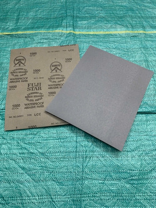 Giấy ráp tờ A4, chịu nước, hãng sản xuất Sankyo Fujistar, độ hạt P1000