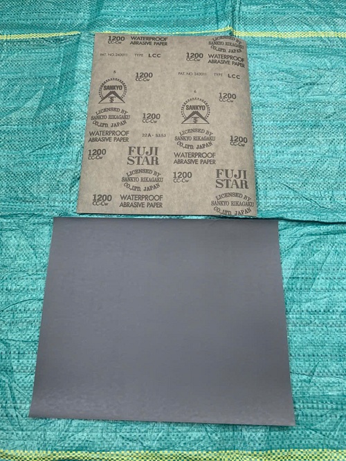 Giấy ráp tờ A4, chịu nước, hãng sản xuất Sankyo Fujistar, độ hạt P1200