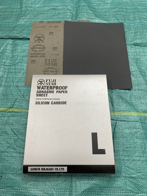 Giấy ráp tờ A4, chịu nước, hãng sản xuất Sankyo Fujistar, độ nhám P240