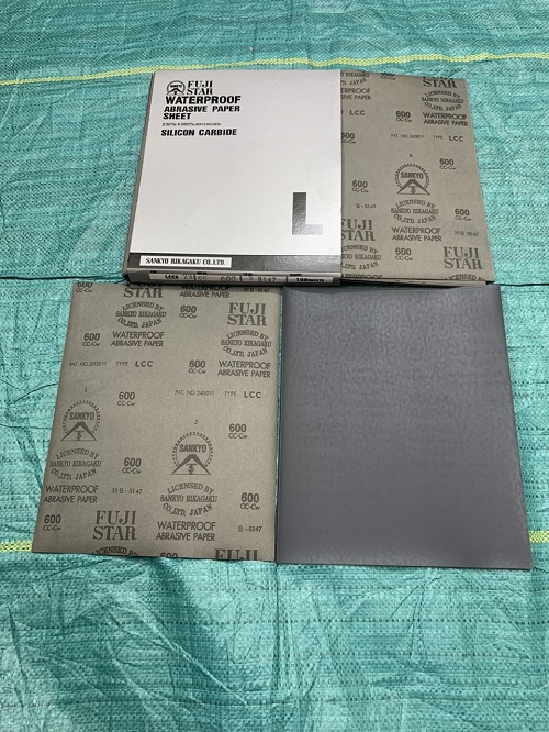Giấy ráp tờ A4, chịu nước, hãng sản xuất Sankyo Fujistar, độ nhám P600