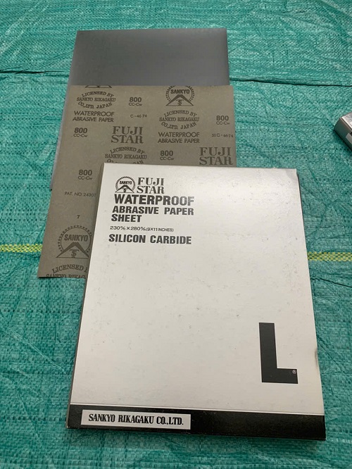 Giấy ráp tờ P800 Fujistar Sankyo, kích thước 230mmx280mm, chịu nước