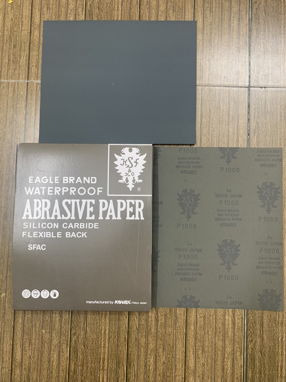 Giấy giáp Kovax P1000 Nhật Bản kích thước 9''x11'' màu đen chịu nước