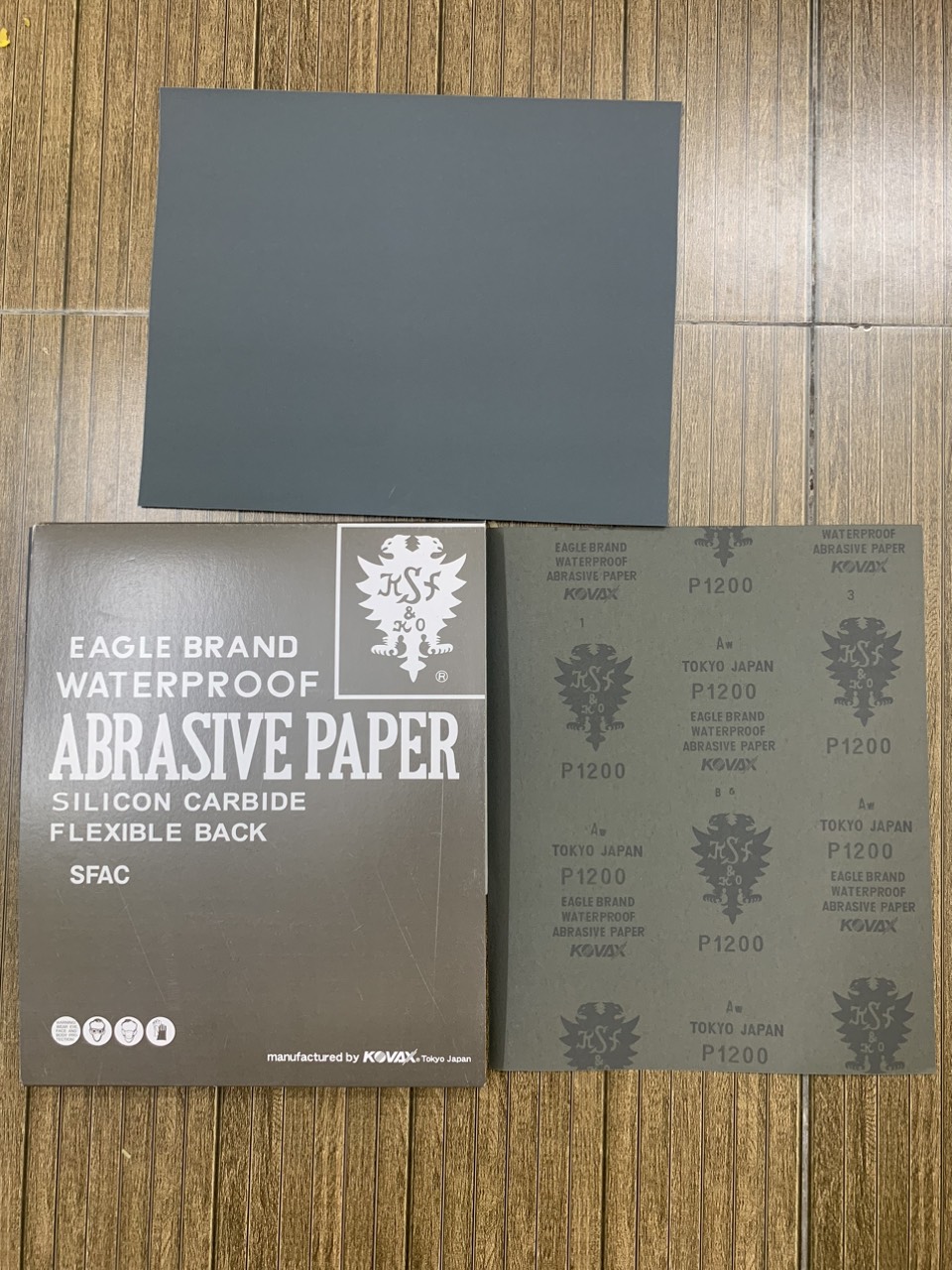 Giấy giáp Kovax P1200 Nhật Bản kích thước 9''x11'' màu đen chịu nước