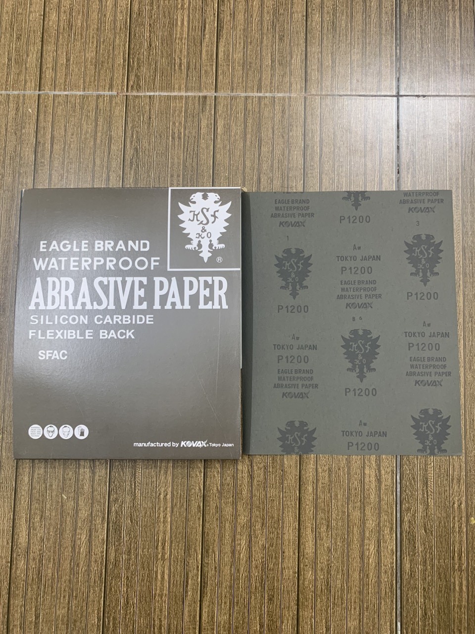 Giấy ráp tờ Kovax Tokyo Japan độ nhám P1200 kích thước 230mmx280mm