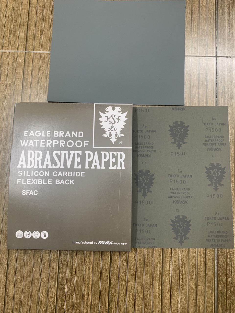 Giấy ráp tờ Kovax Tokyo Japan độ nhám P1500 kích thước 230mmx280mm