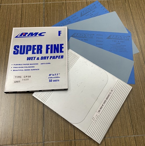 Giấy ráp mịn P4000, hãng RMC, mã CP38, kích thước 9''x11''