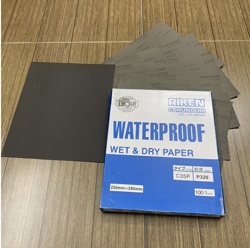 Giấy ráp tờ RIKEN CP35 độ nhám P320 kích thước 230mmx280mm 100 tờ/tập