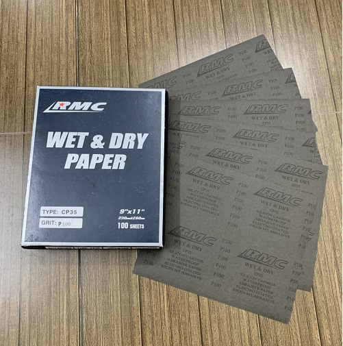 Giấy ráp tờ RMC CP35 độ nhám P100 kích thước 230mmx280mm 100 tờ/tập