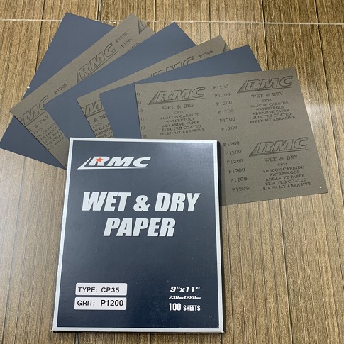Giấy ráp tờ RMC CP35 độ nhám P1200 kích thước 230mmx280mm 100 tờ/tập