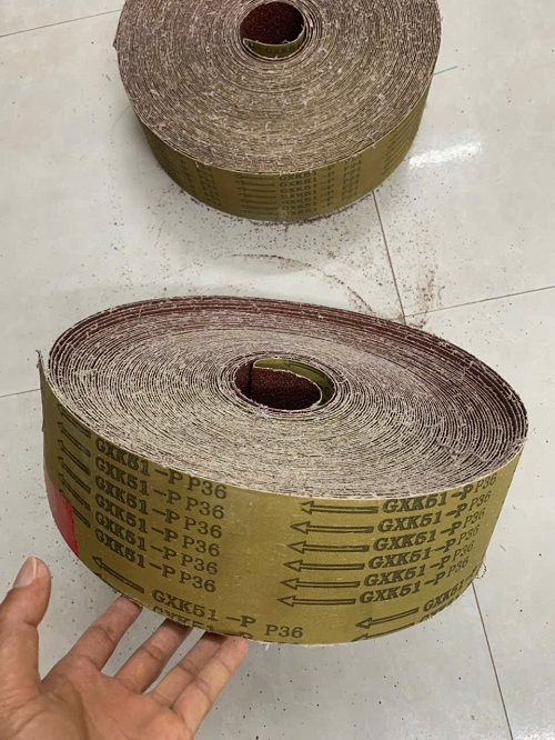 Vải ráp cuộn, độ nhám thô P36, hãng GXK51