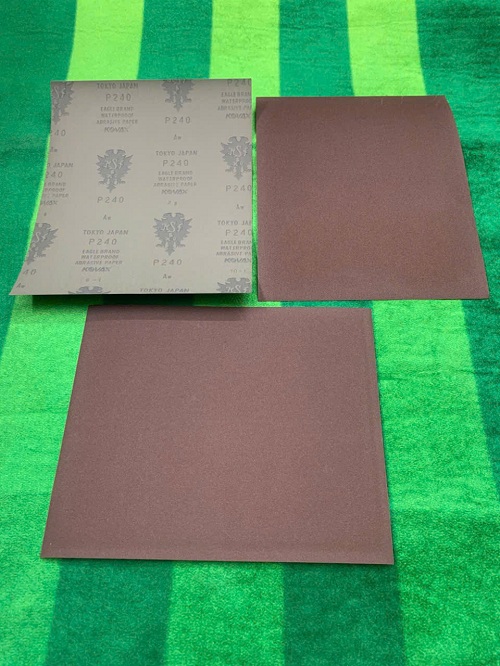 Giấy ráp Kovax Tokyo Japan màu đỏ, độ nhám P240, kích thước 230x280mm