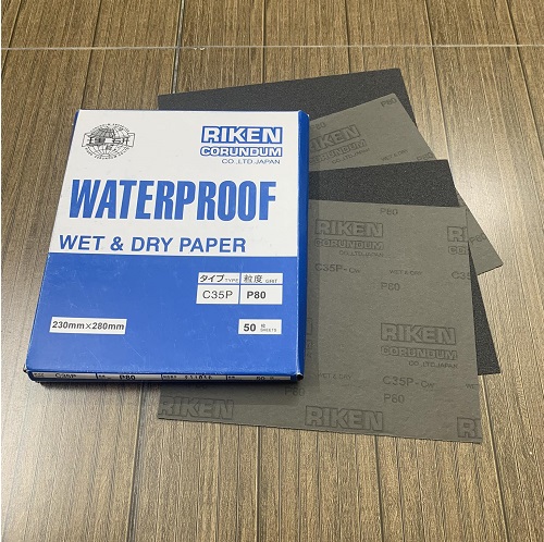 Nhám tờ RIKEN độ nhám P80, ráp tờ RIKEN #80, giáp tờ RIKEN P80, Mã CP35