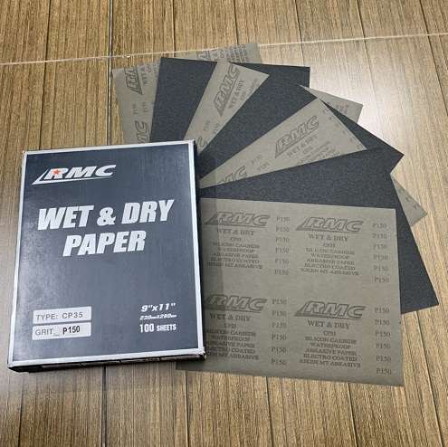 Nhám tờ RMC độ nhám P150, ráp tờ RMC #150, giáp tờ RMC P150, Mã CP35