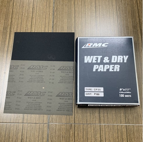 Nhám tờ RMC độ nhám P180, ráp tờ RMC #180, giáp tờ RMC P180, Mã CP35
