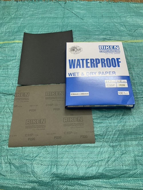 Ráp tờ Riken CP35, độ nhám thô P220, kích thước 230mmx280mm