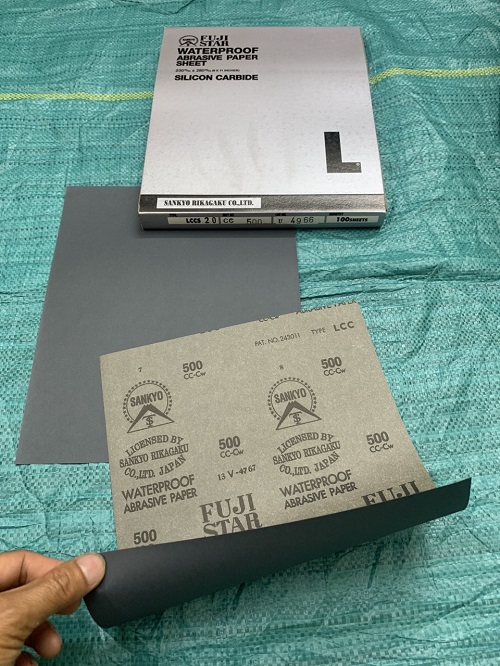 Ráp tờ Fujistar Sankyo, độ nhám thô P500, kích thước 230mmx280mm