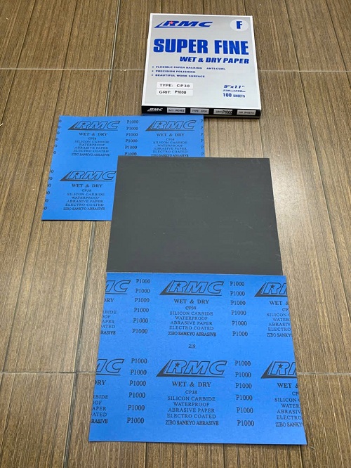 Ráp tờ RMC CP38, độ nhám mịn P1000, kích thước 230mmx280mm