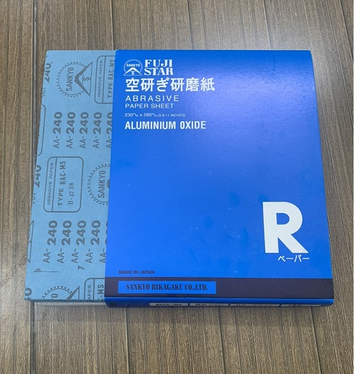 Bán và ship toàn quốc giấy nhám khô nhật xanh Sankyo, kích thước 9''x11''