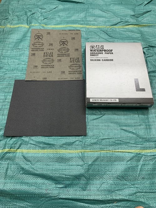 Giấy ráp tờ A4, chịu nước, hãng sản xuất Sankyo Fujistar, độ nhám P150