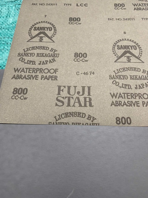 Giấy nhám ướt P800 Fujistar Sankyo, kích thước 230mmx280mm (A4)