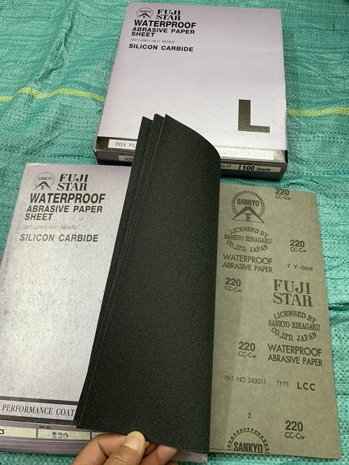 Vừa về lô hàng giấy nhám Sankyo Fujistar, độ nhám #220