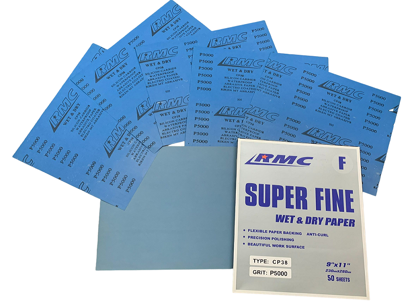 Giấy nhám RMC – CP38 – độ hạt nhám P5000 siêu mịn – Màu xanh