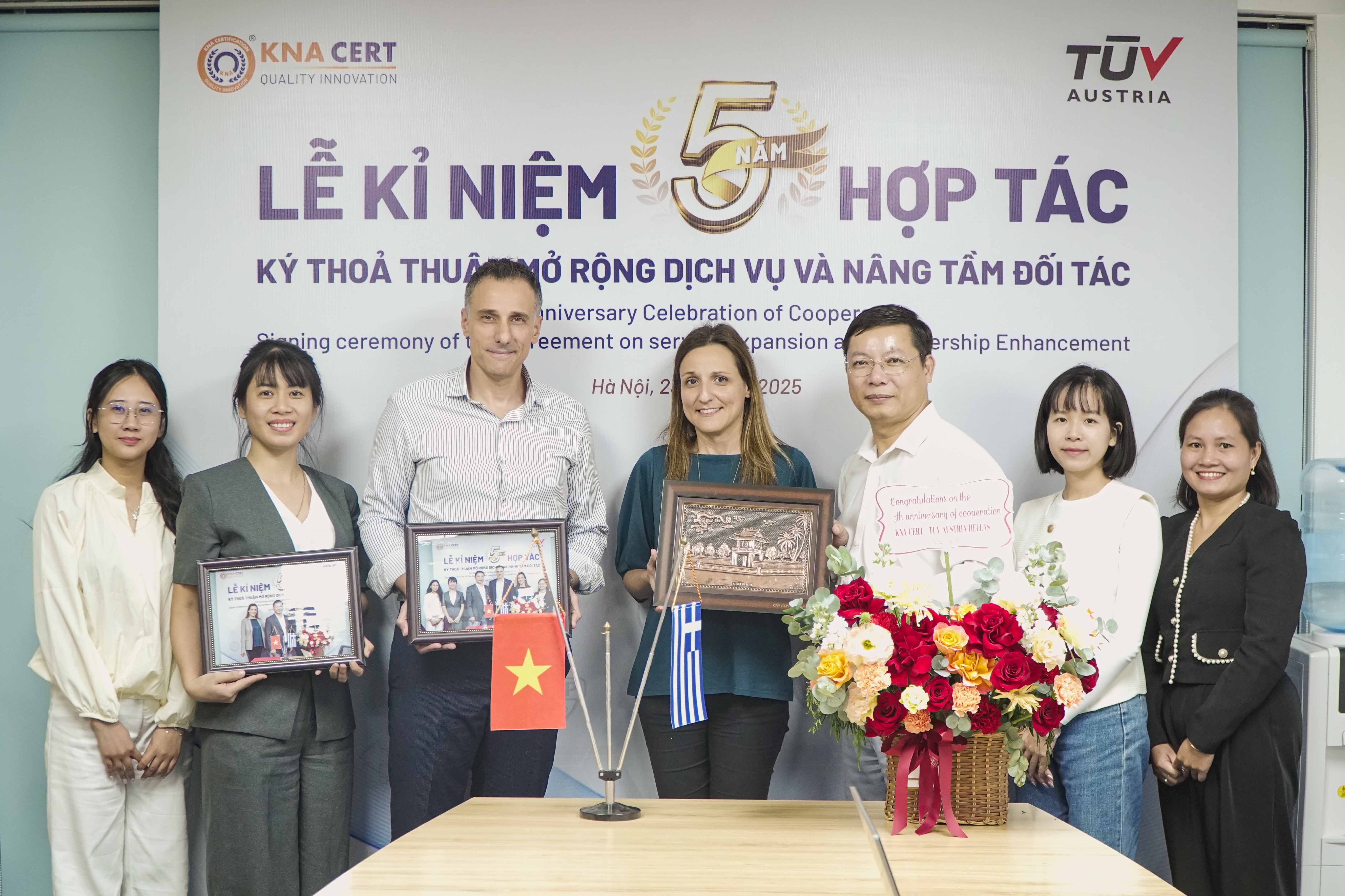 KNA CERT – TÜV AUSTRIA: Kỷ niệm 5 năm hợp tác và ký kết mở rộng MOU