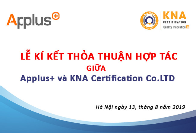 Lễ ký kết hợp tác giữa KNA và tổ chức Applus+