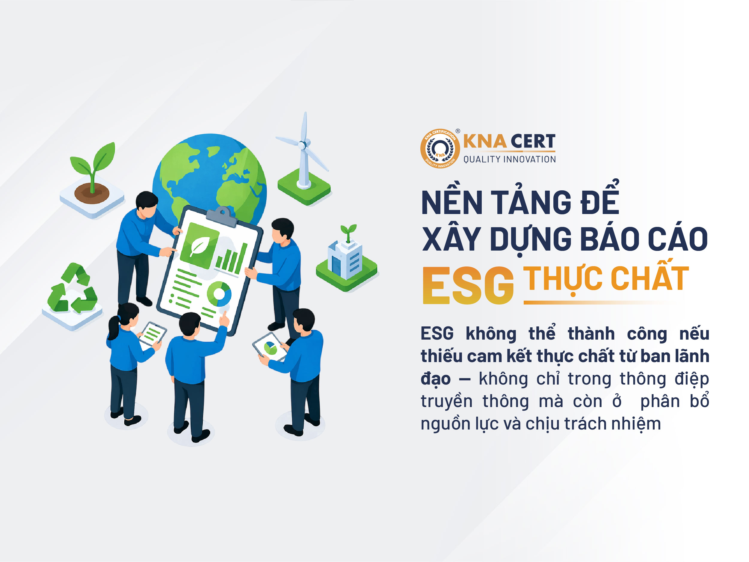 Nền tảng để xây dựng báo cáo ESG