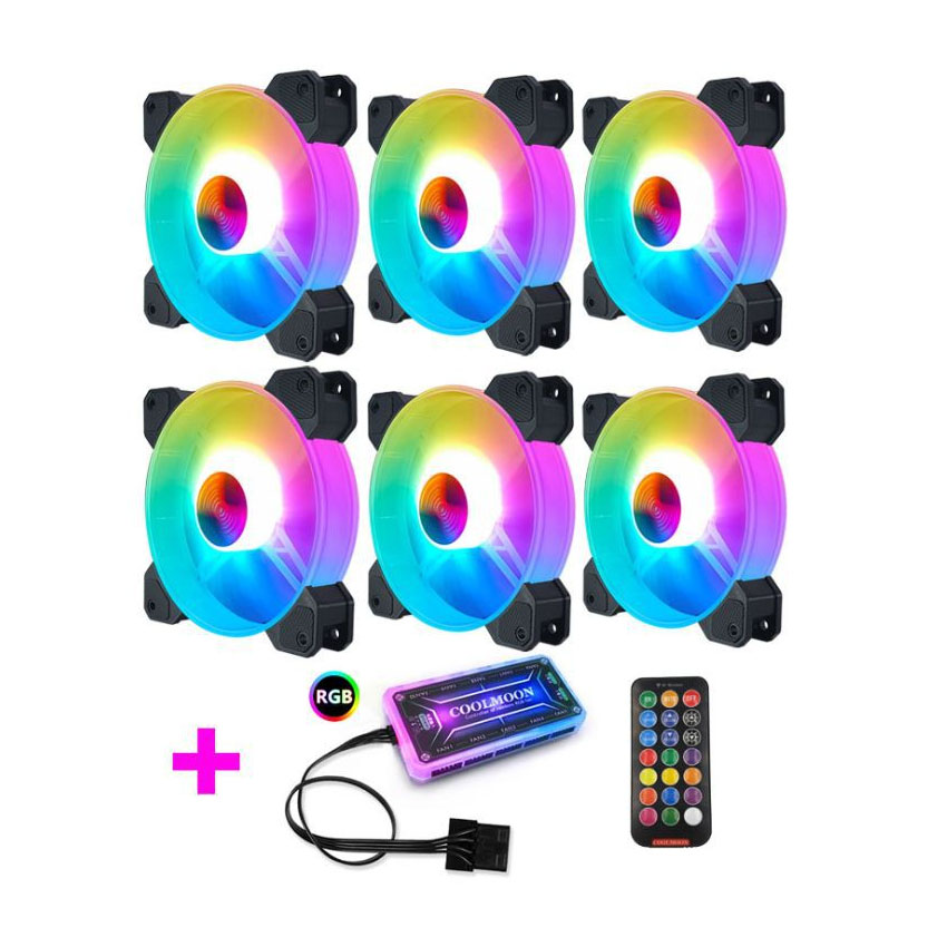 Fan Case Coolmoon Y1 LED RGB