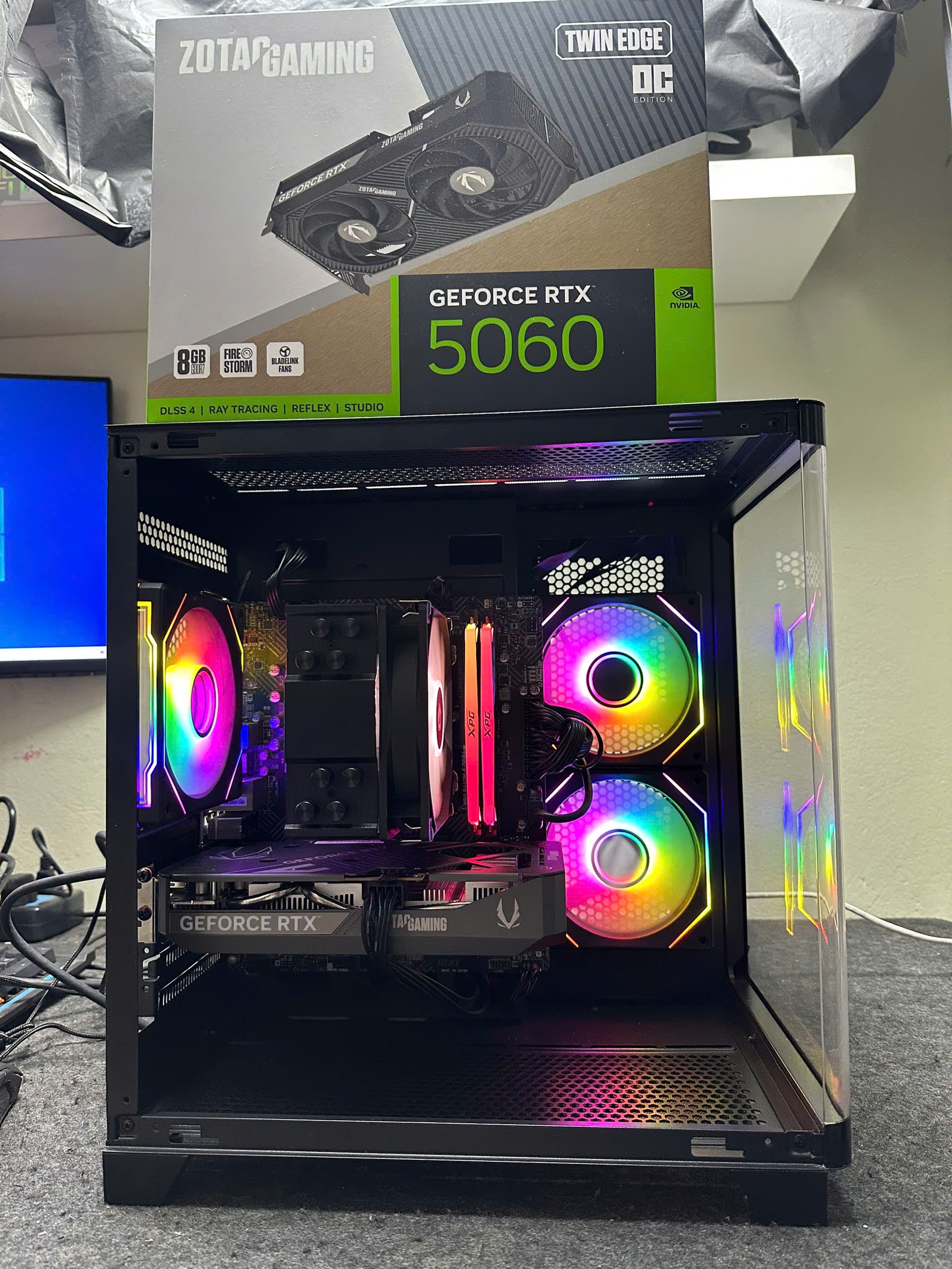 CASE i3 12100F +RAM 16GB + RTX 5060