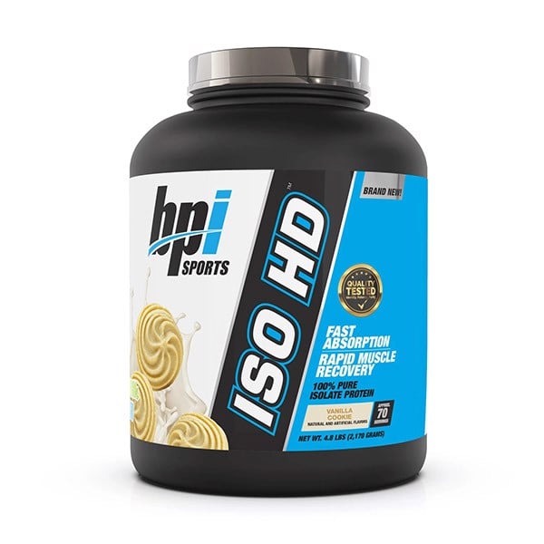 BPI ISO HD 4.8lbs (2.17kg) - 100% Pure Whey Protein Isolate, 3 Mùi