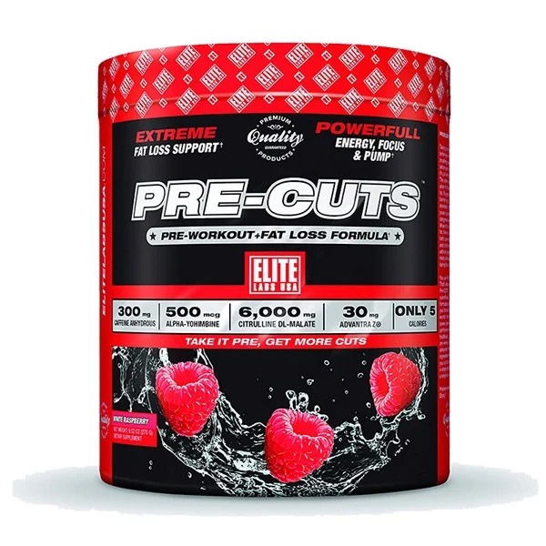 Sữa uống trước khi tập Elite Labs USA Pre Cut White Raspberry 270g