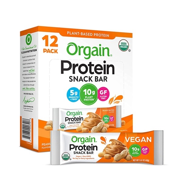 Bánh Protein Hữu Cơ - Orgain Protein Snack Bar, 40g/bar (12 Bars) gs