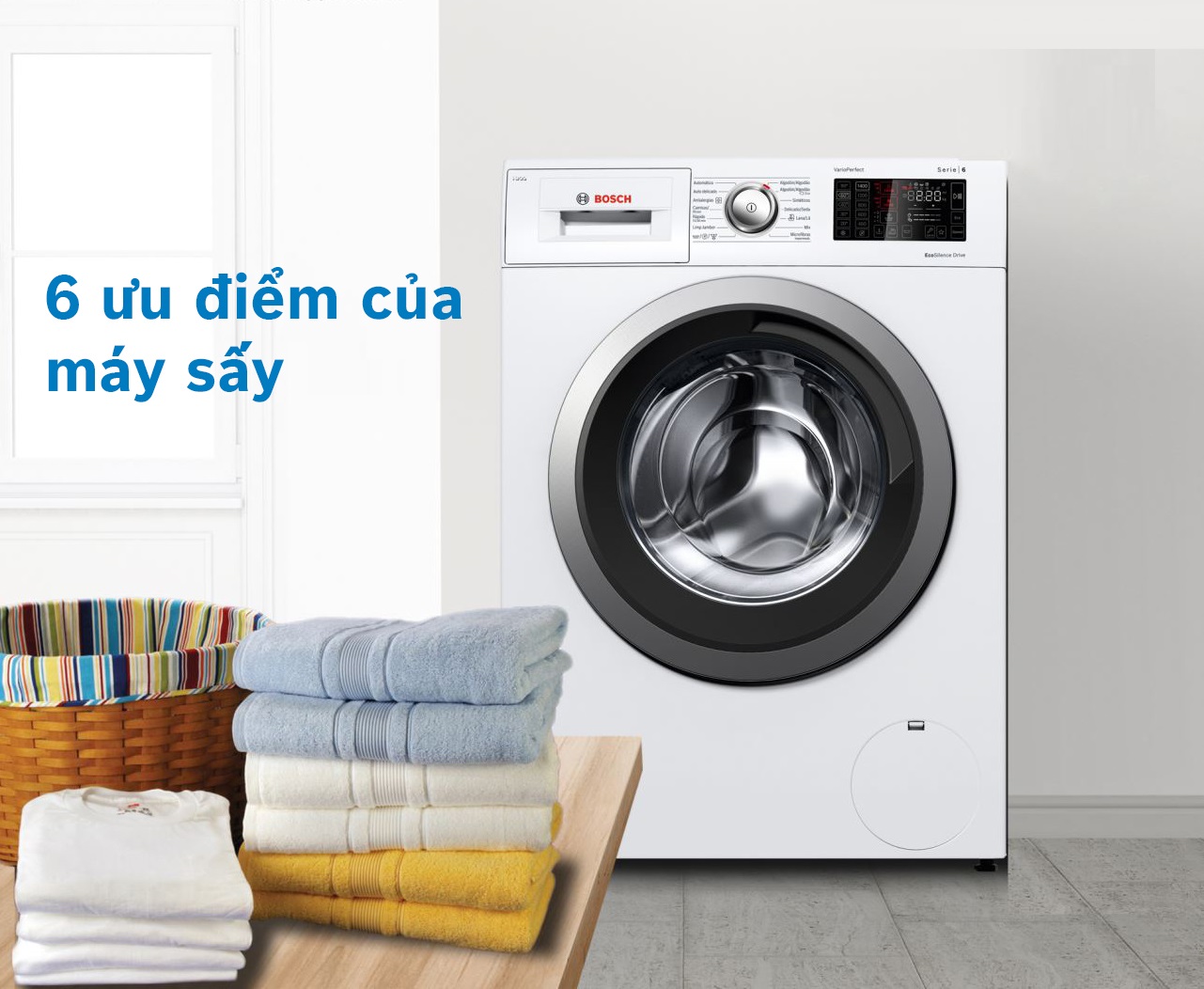 6 ƯU ĐIỂM VƯỢT TRỘI CỦA MÁY SẤY