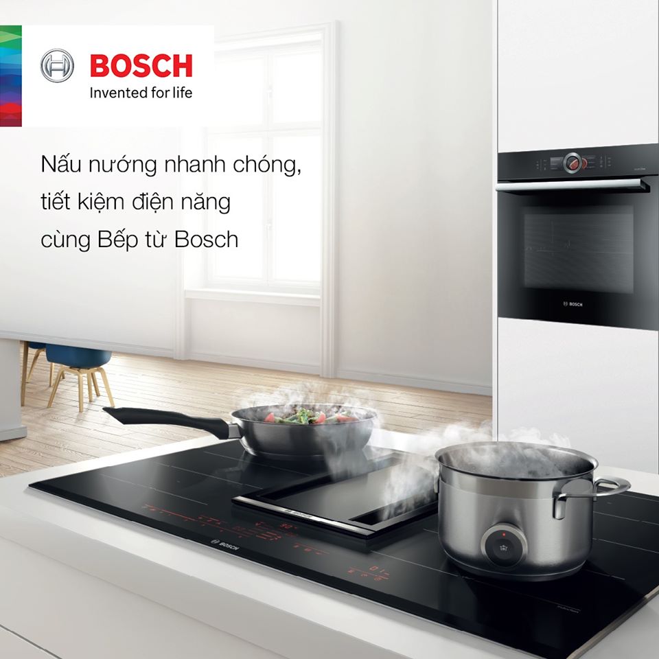 Nấu nướng nhanh chóng, tiết kiệm điện năng cùng Bếp từ Bosch