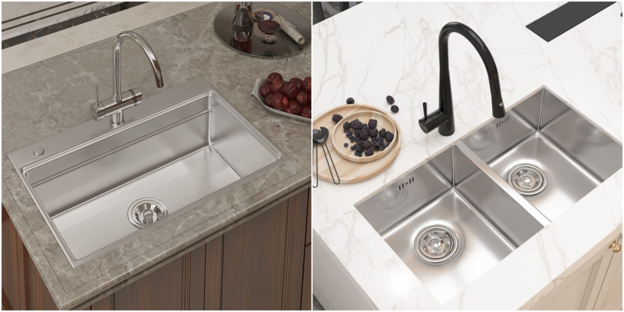Nên chọn chậu rửa 1 hố hay 2 hố cho căn bếp nhà mình?