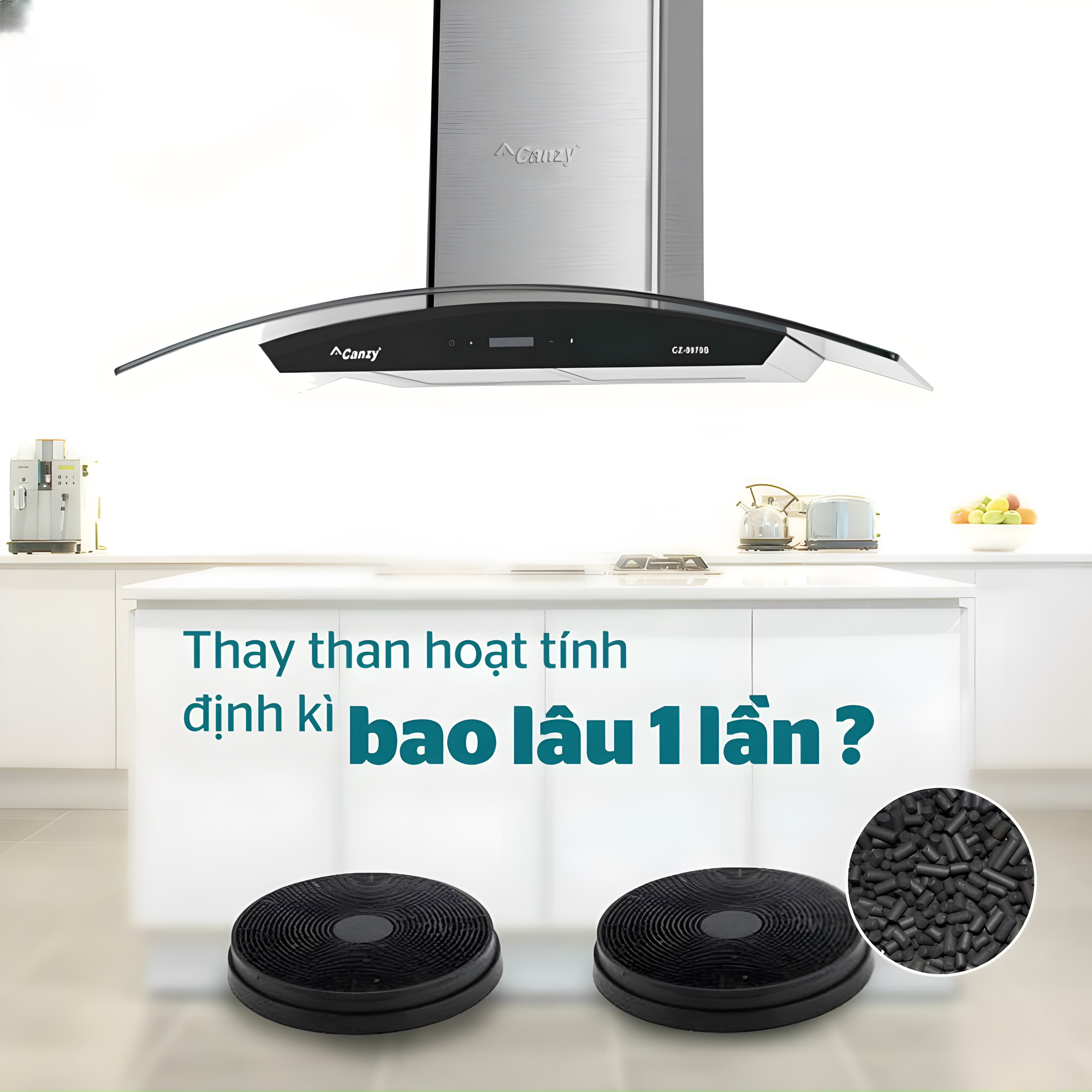 BAO LÂU THÌ NÊN THAY THAN HOẠT TÍNH CHO MÁY HÚT MÙI ???