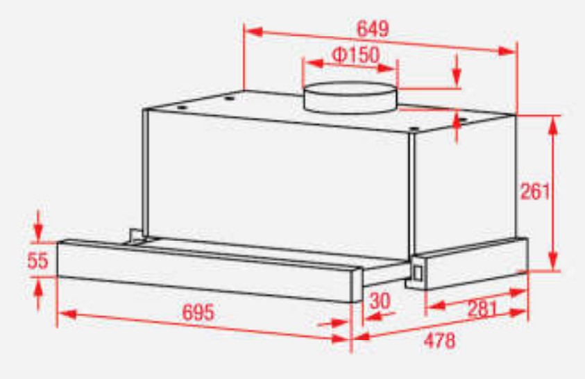 Máy Hút Mùi TEKA EASY  CH 1170P