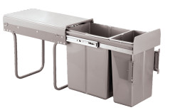 Thùng Rác Đôi Gắn Cánh, Ray Âm Giảm Chấn ROXANA - R019