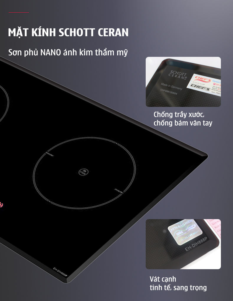 Bếp Từ CHEFS EH-DIH888P