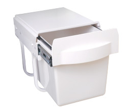 Thùng Rác Đơn Âm Tủ, Ray Âm Giảm Chấn ROXANA - R018