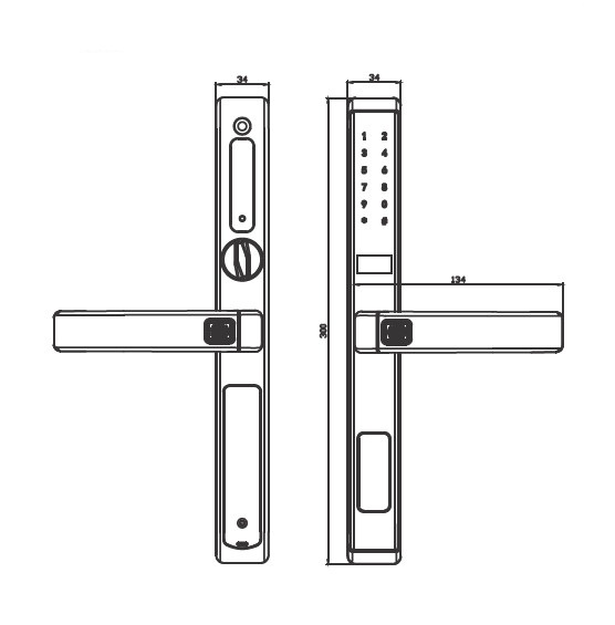 Khóa Điện Tử KASSLER KL-599 SLIDE
