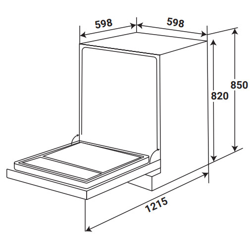 Máy Rửa Chén KAFF KF-D65ERIS