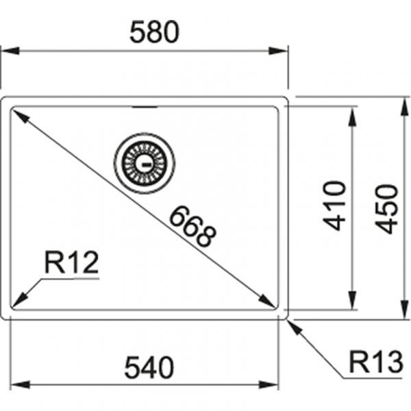 Chậu Rửa FRANKE BOX 210-54 (127.0433.023)