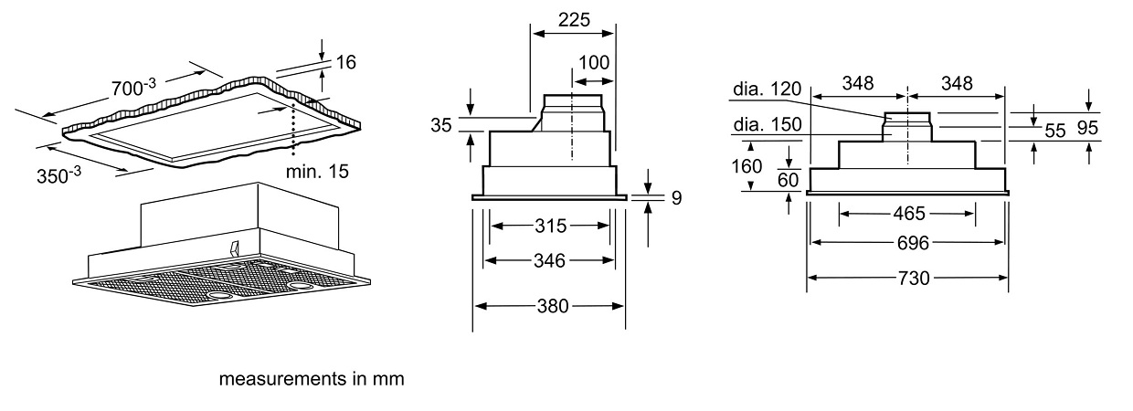 Máy Hút Mùi BOSCH DHL755BL|Serie 4