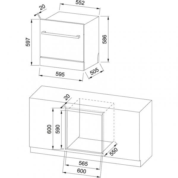 Máy Rửa Chén FRANKE DW FDWS 608 A+ XSSA (117.0520.635)