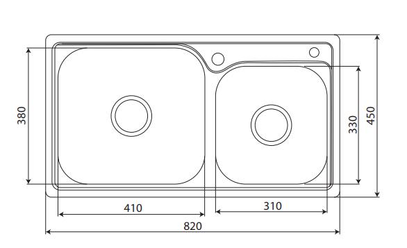 Chậu rửa KAFF KF-M8245GHR