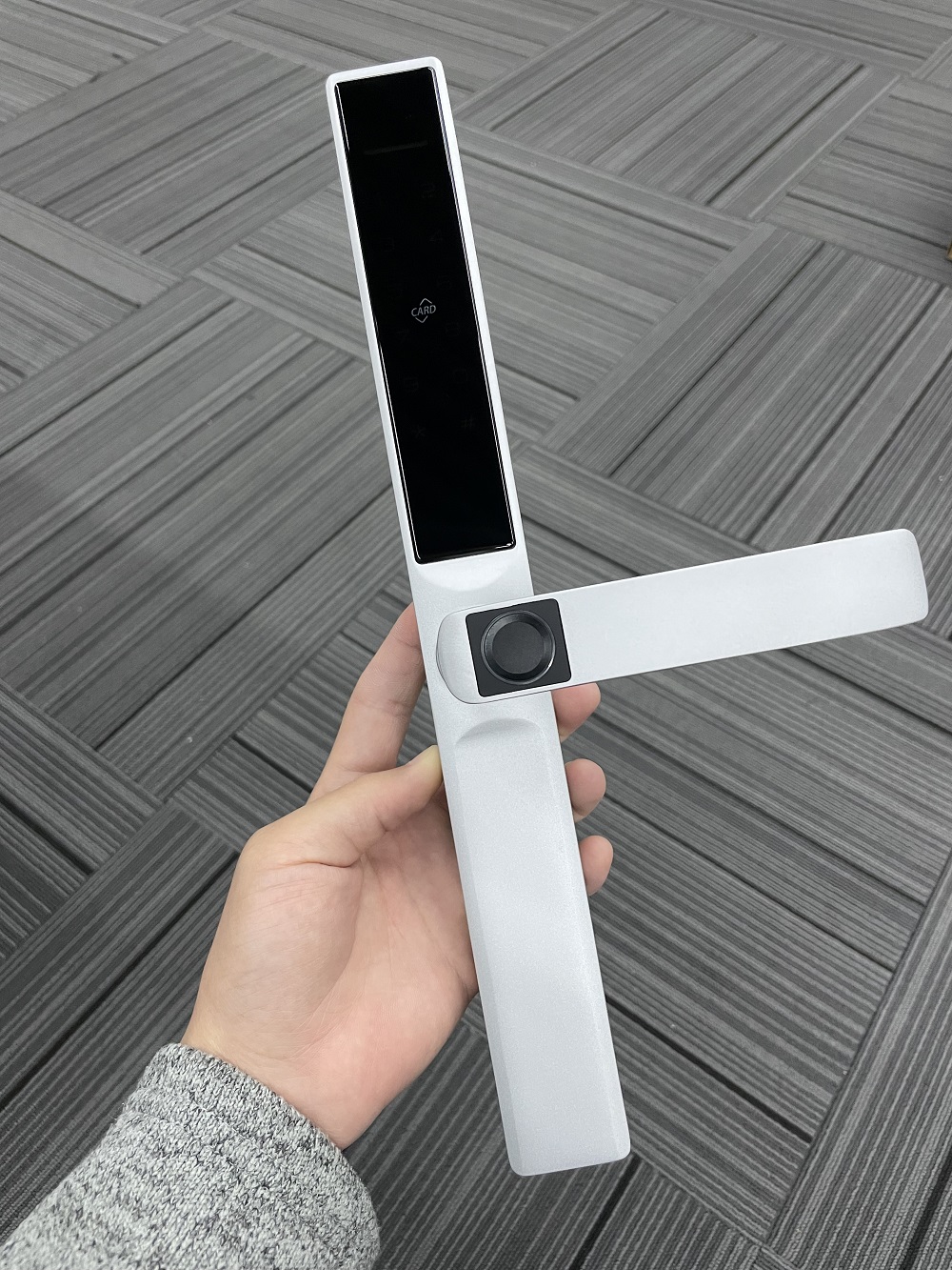 Khóa Vân Tay HUBERT HB CN68 Silver Gray – Tổng Kho Bếp Nhập Khẩu